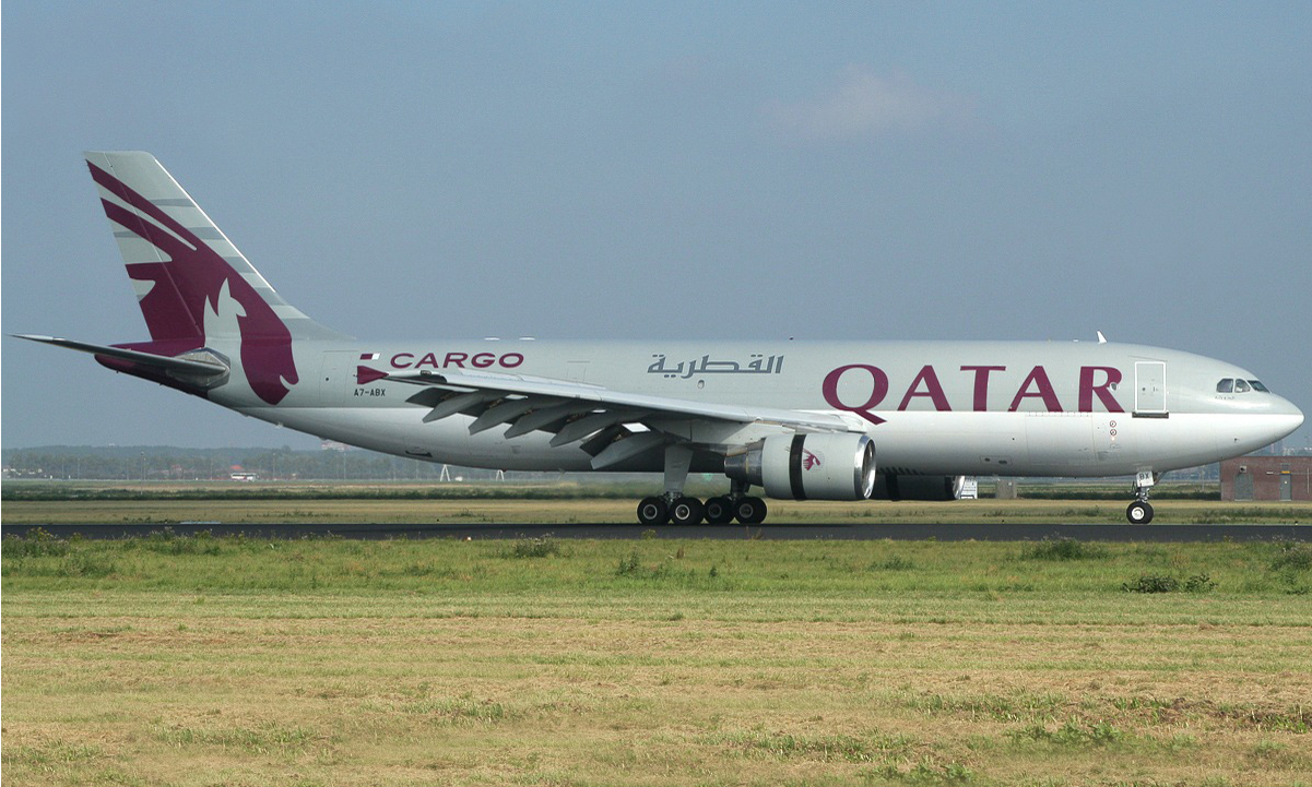 In Amsterdam Qatar-Airways-Cargo A300B4-622R(F)