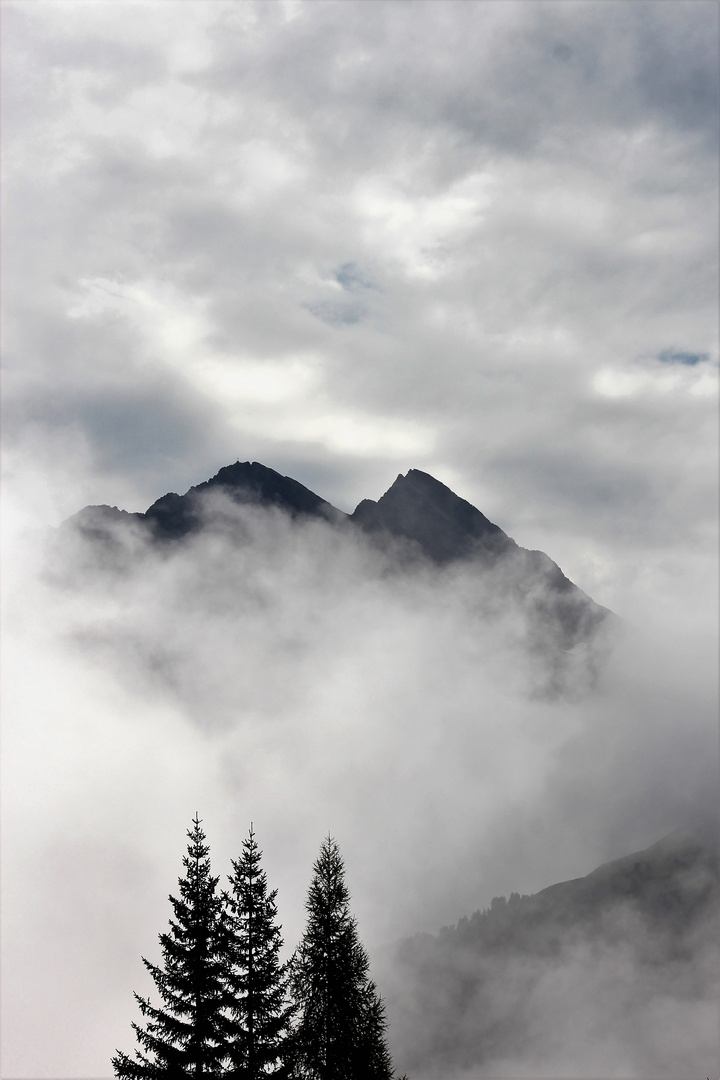 In and above the clouds