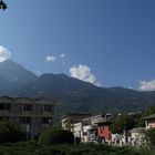 in Aosta background..the mountains