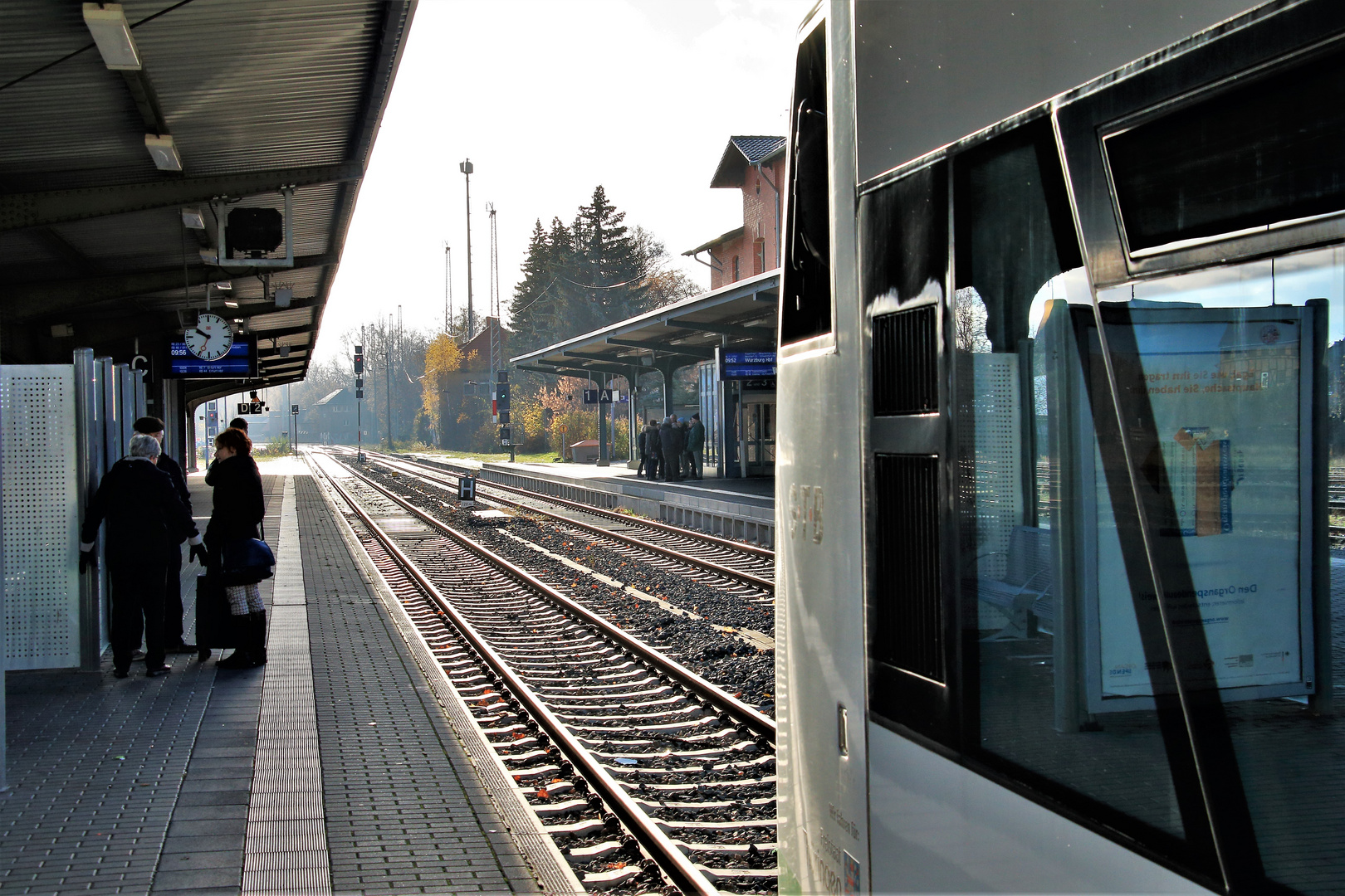 In Arnstadt Hauptbahnhof...