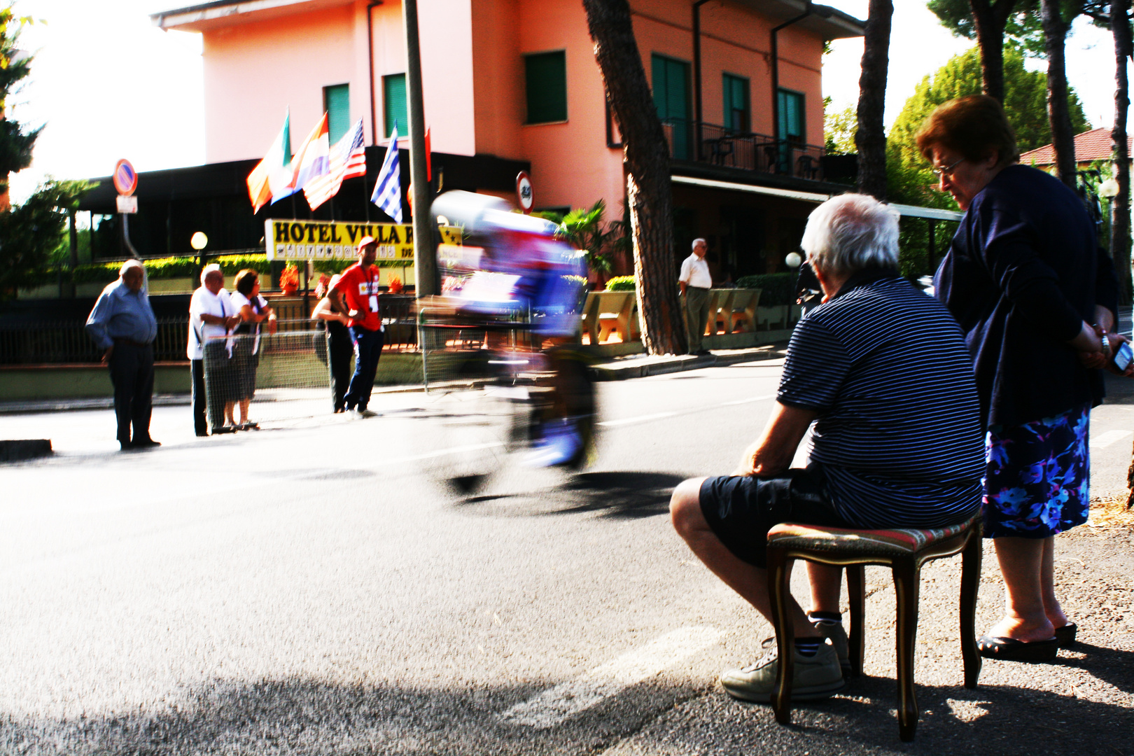 In attesa dei ciclisti