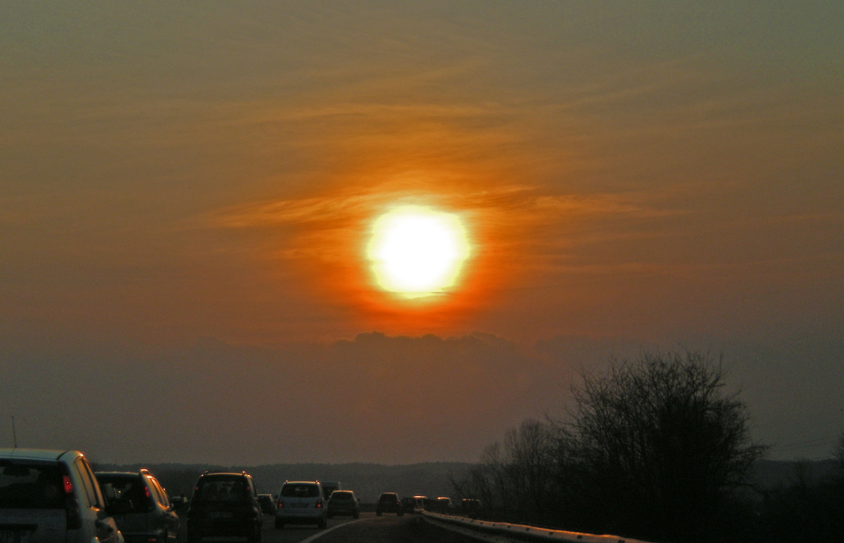 In autostrada