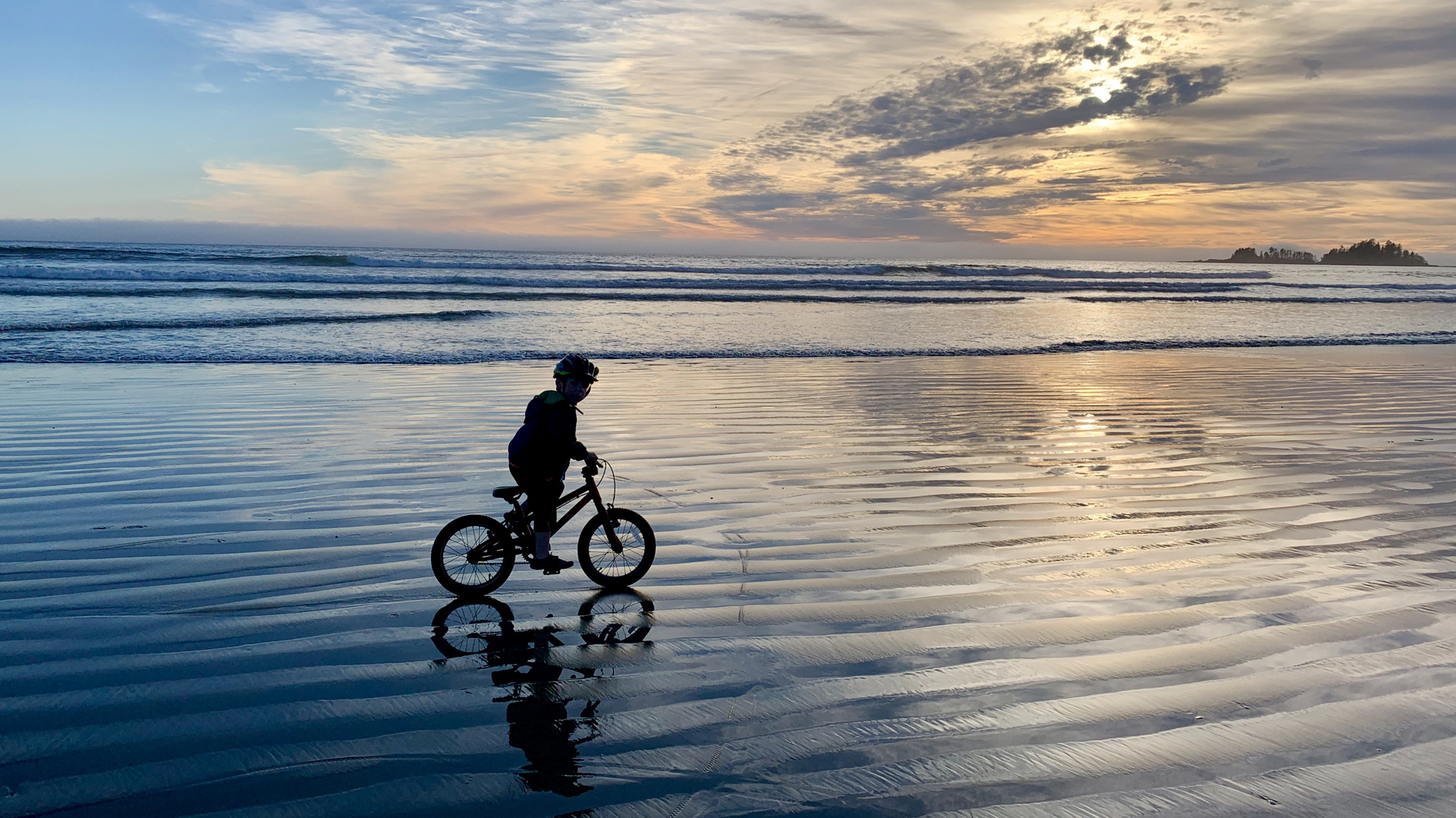 In bici sul Pacifico