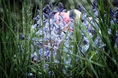 in blau