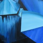 "in Blau", gemalt