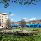 In blauer Bahn durch´s grüne Zagreb