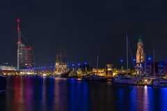 In Bremerhaven bei Nacht