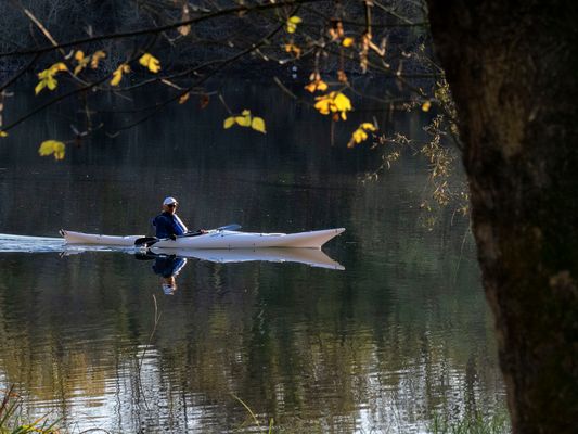 In canoa sul Ticino
