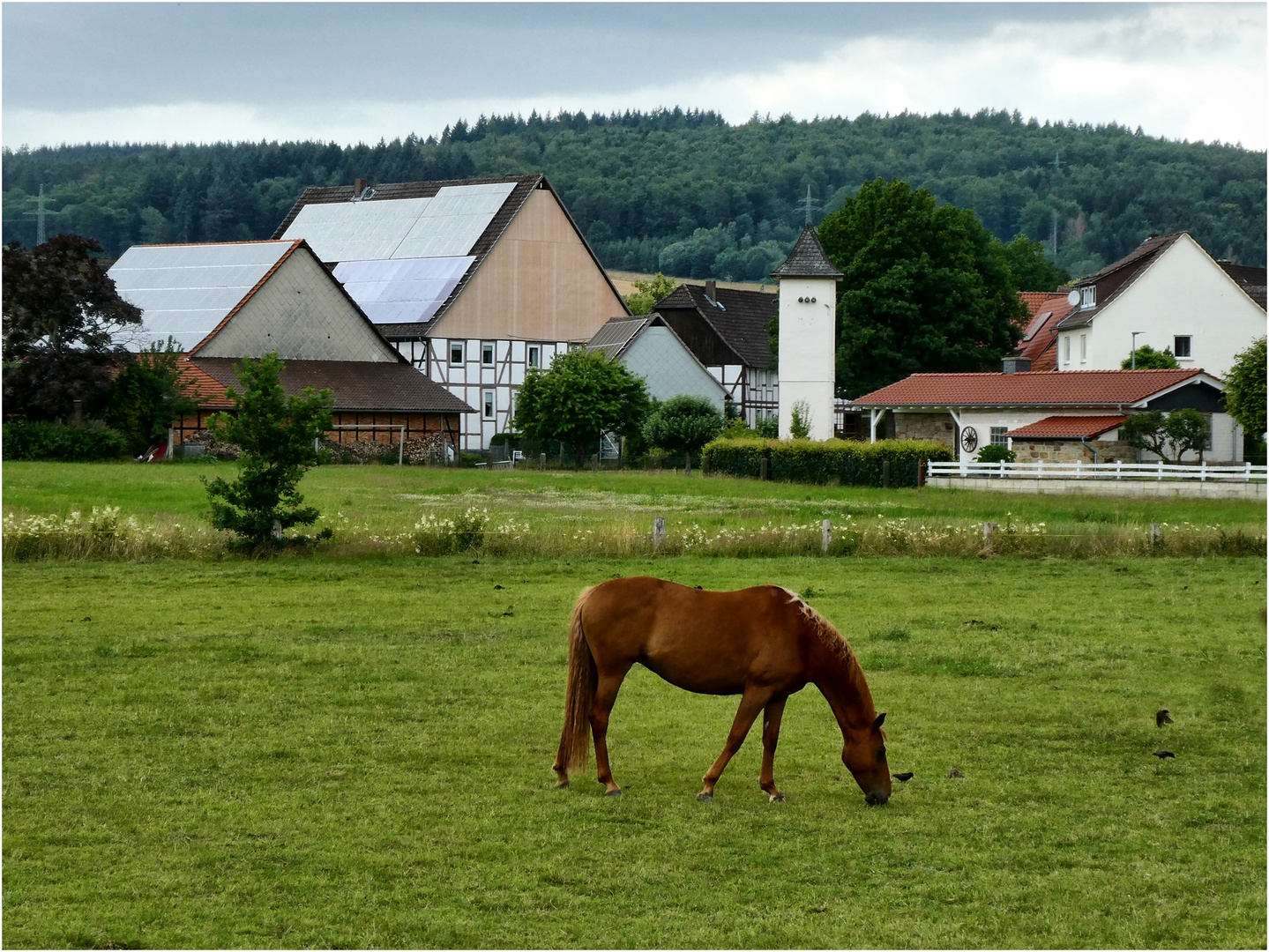 In dem großem Fachwerkhaus ...