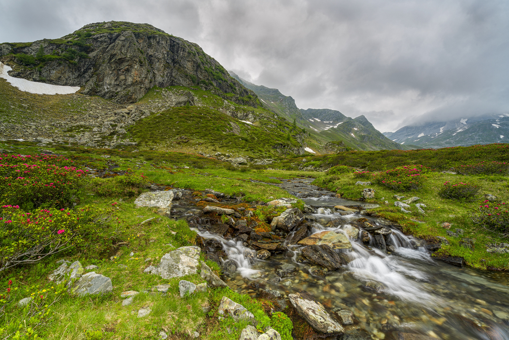 in den Alpen