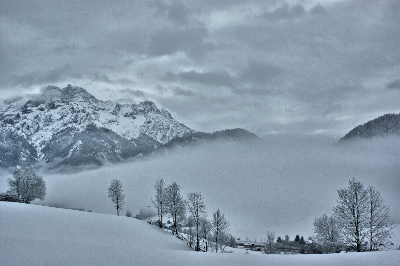 in den Alpen