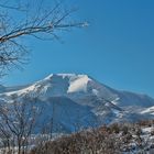 in den Bergen hat es geschneit...Blick auf den Monte Catria