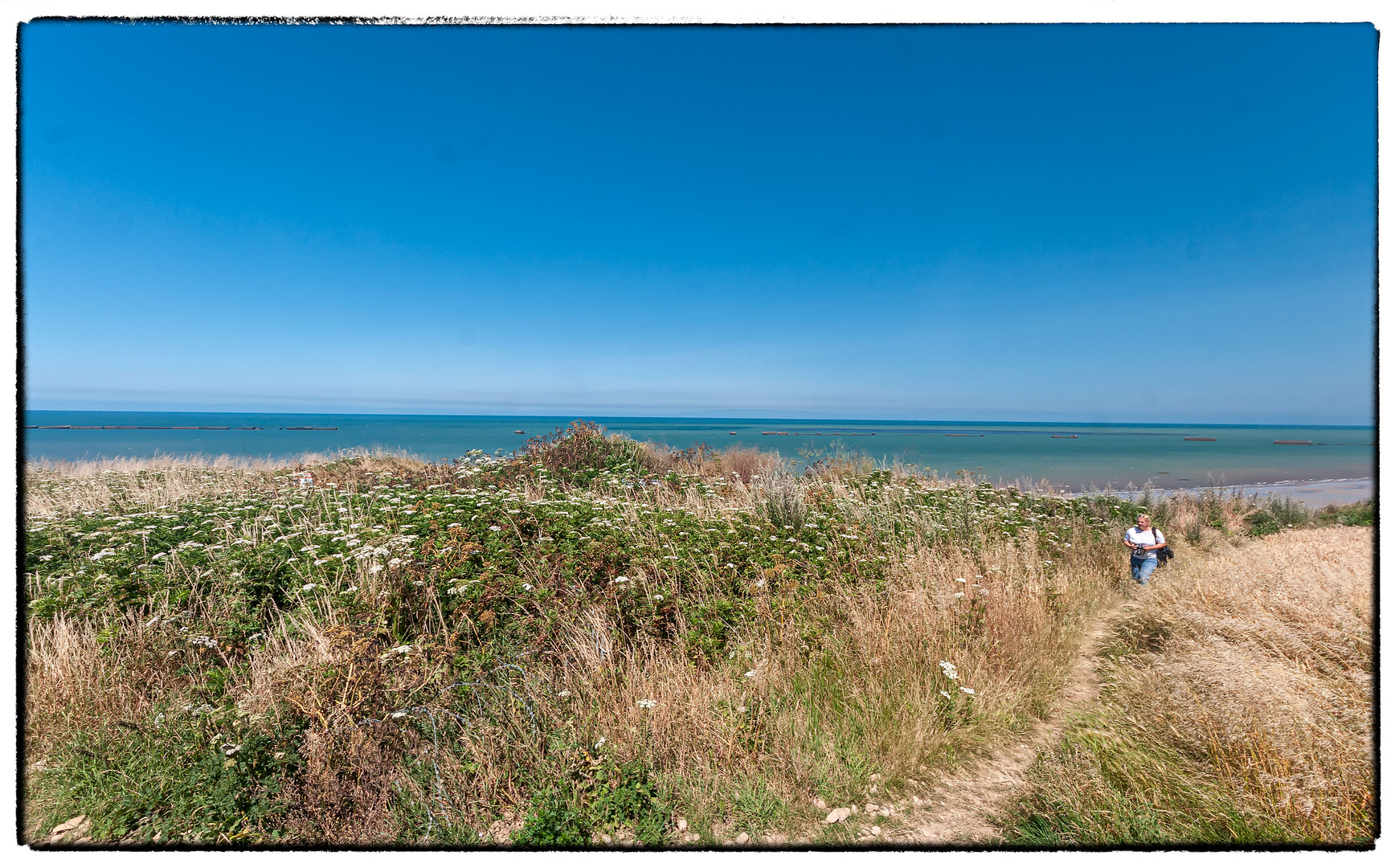 In den Dünen von Arromanches-les-Bains