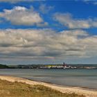 In den Dünen von Prora mit Blick auf den Fährhafen Mukran...