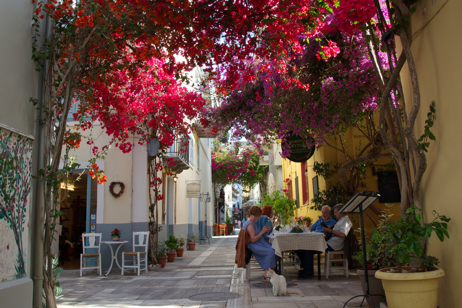 In den engen Gassen von Nafplio...