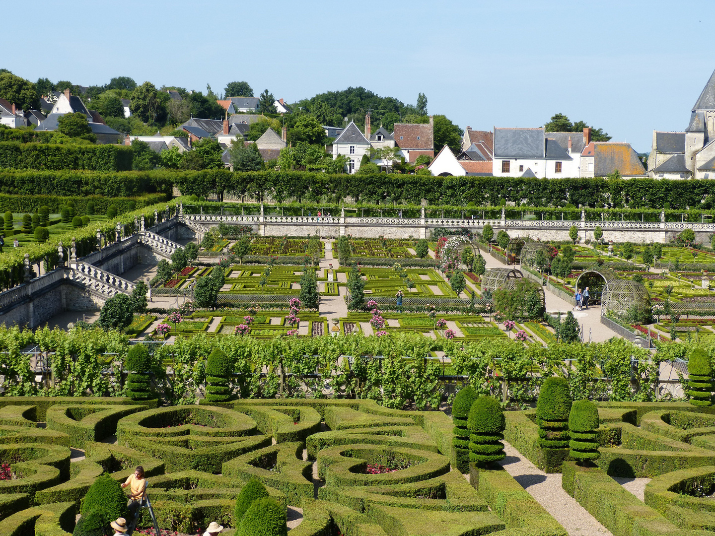 In den Gärten von Schloß Villandry Foto & Bild europe, france, pays