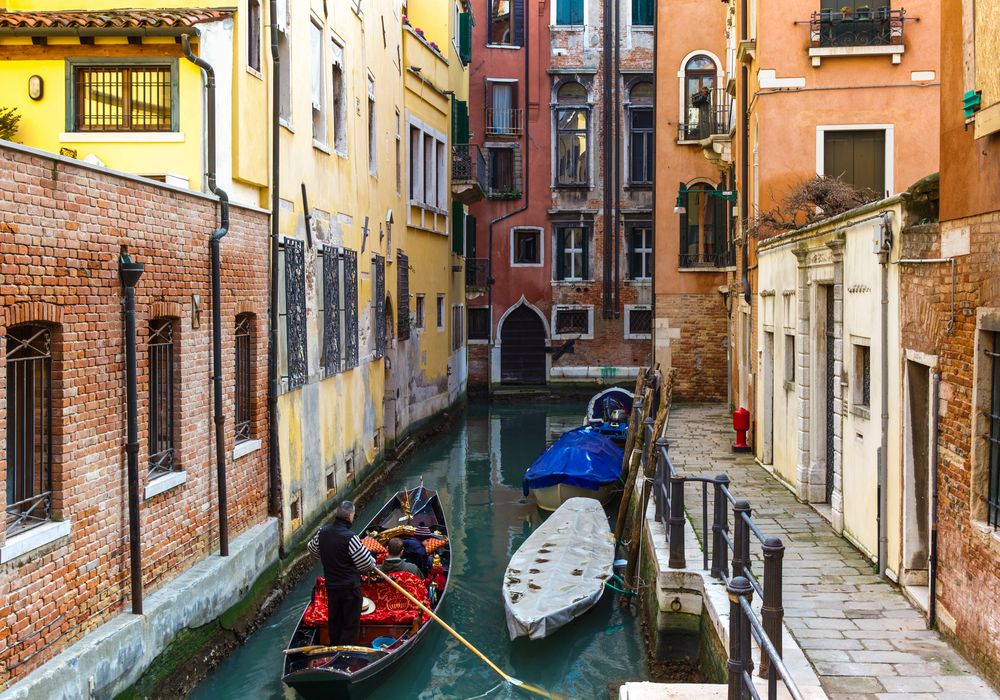 in den Gassen von Venedig.