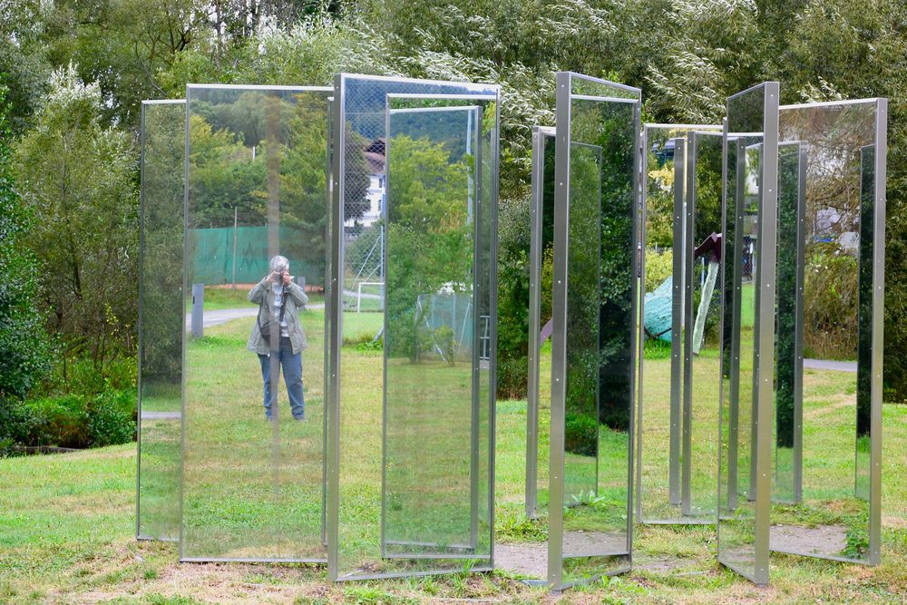 In den "Gläsernen Gärten" vom Glasmuseum Frauenau