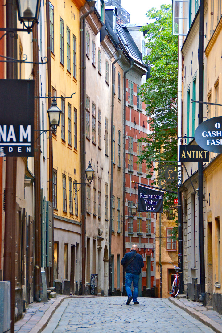 In den Häuserschluchten Stockholms