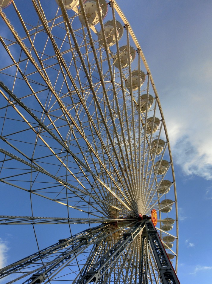 In den Himmel geschleudert