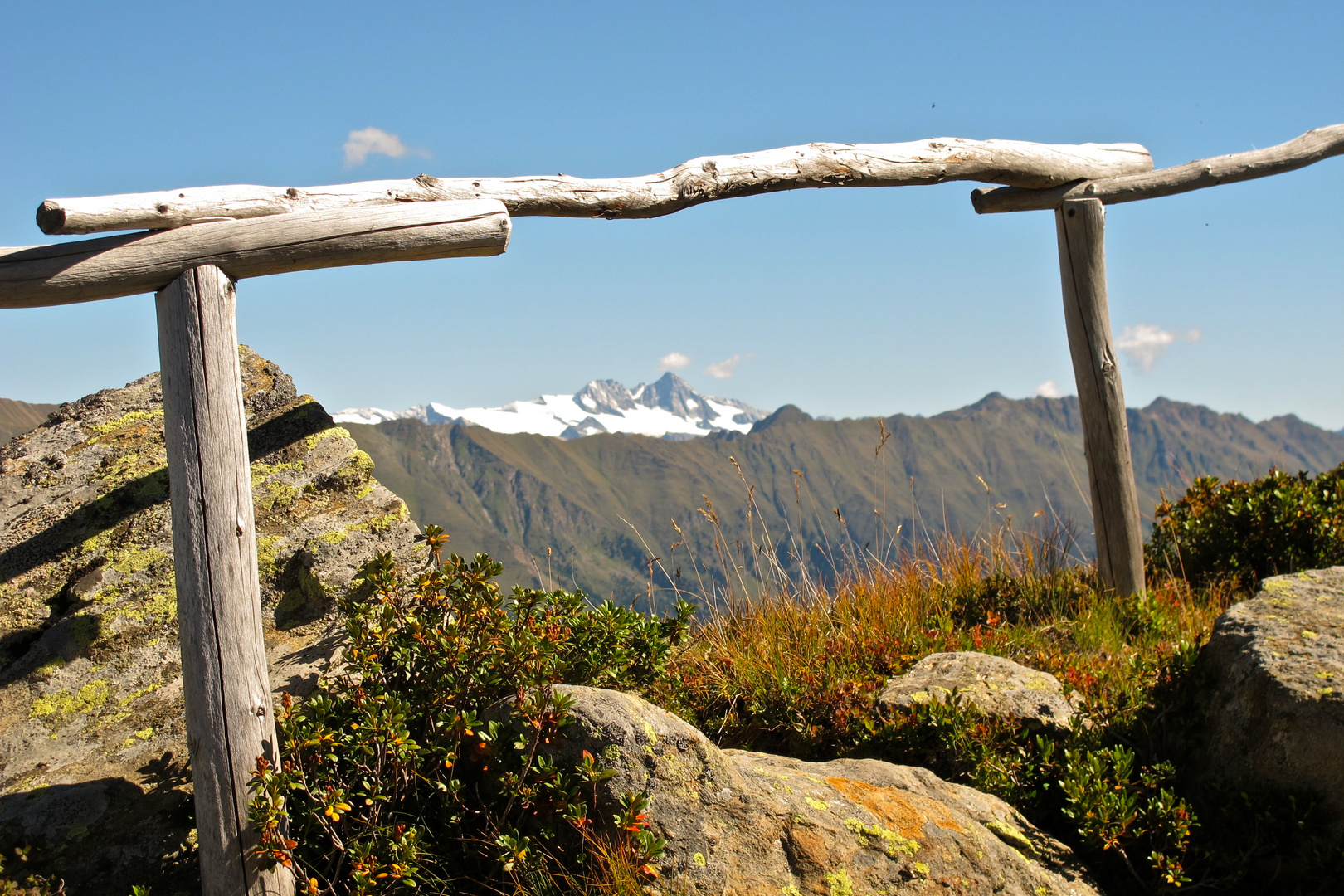 In den Hohen Tauern mit Blick auf den Großglockner