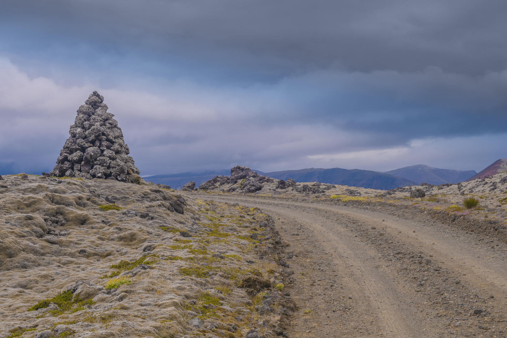 in den Lavafeldern