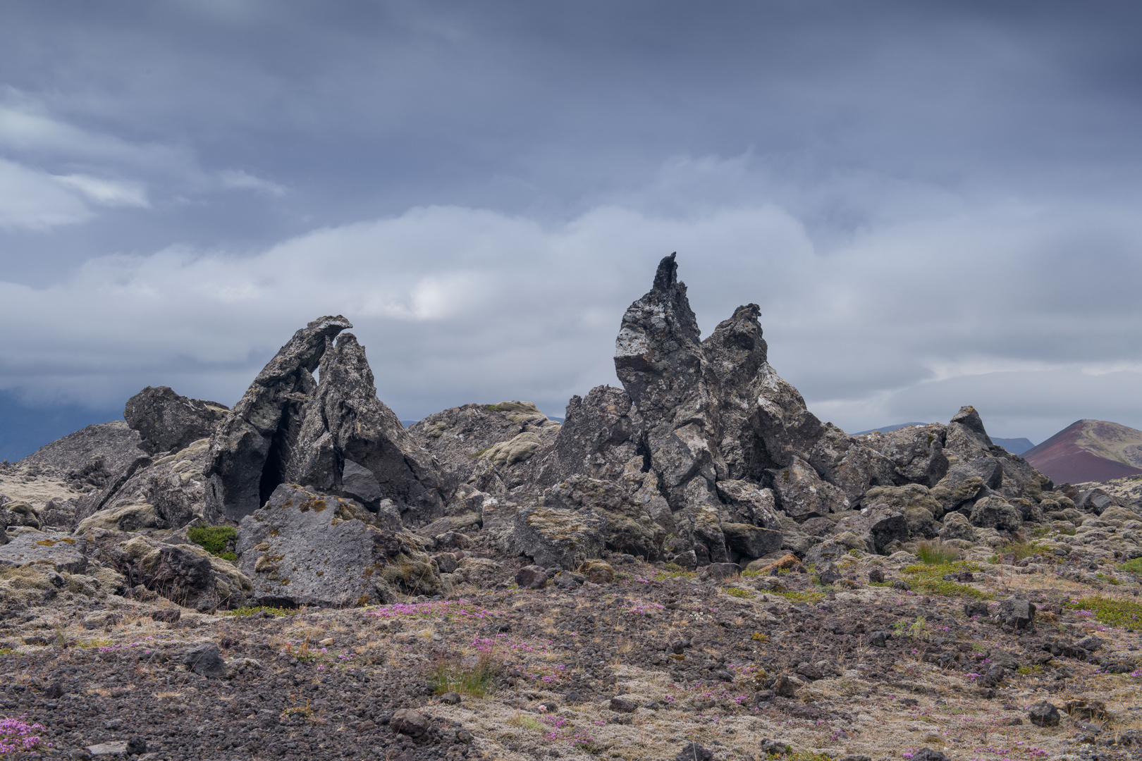 in den Lavafeldern