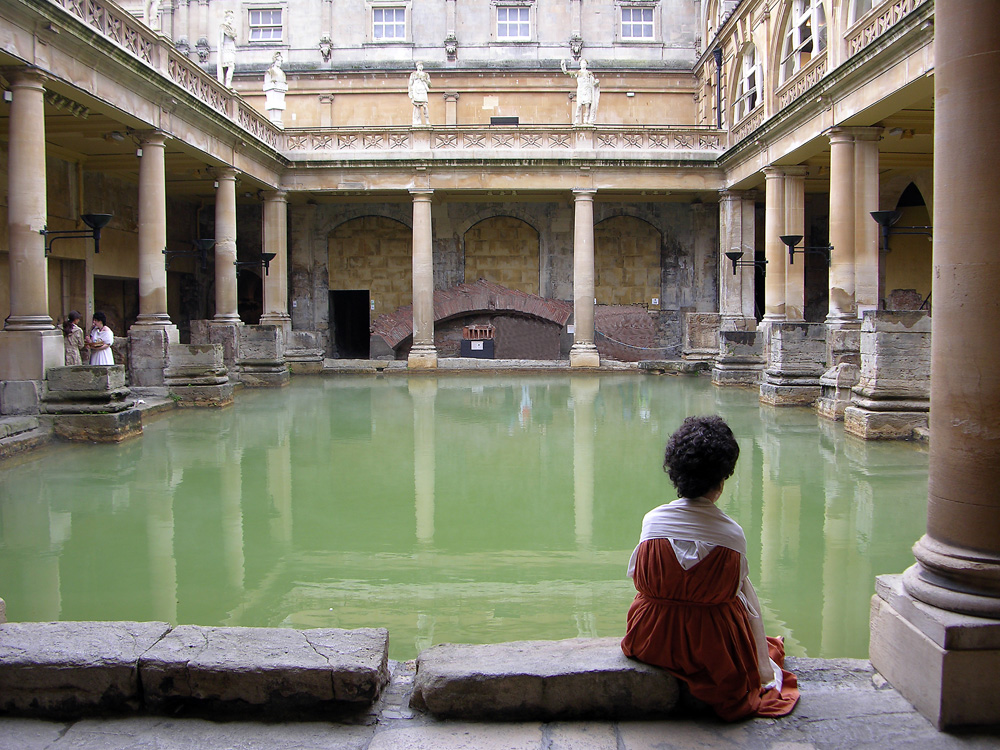 In den römischen Thermen von Bath