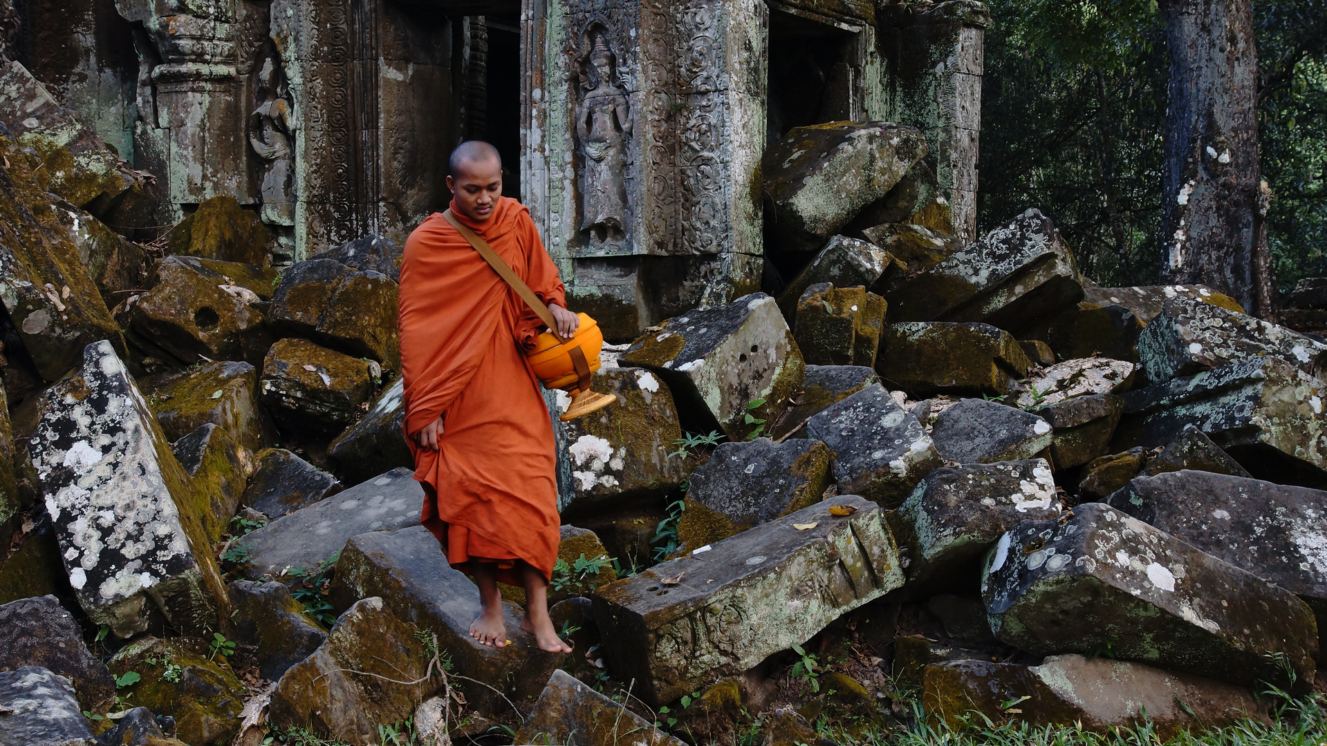 In den Ruinen von Angkor