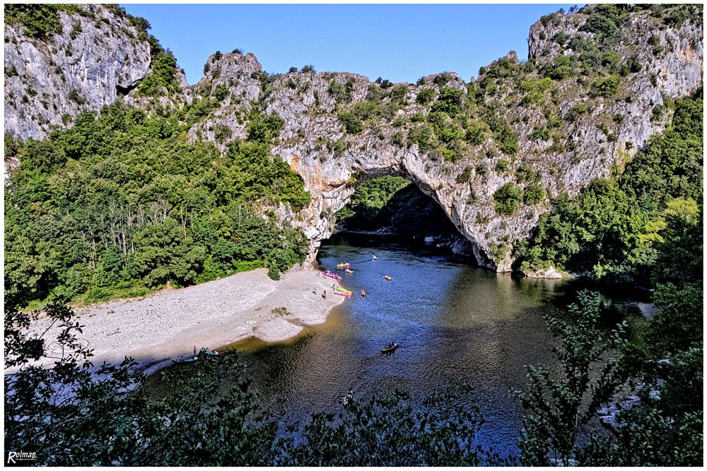 In den Schluchten der Ardeche 1 (Frankreich)