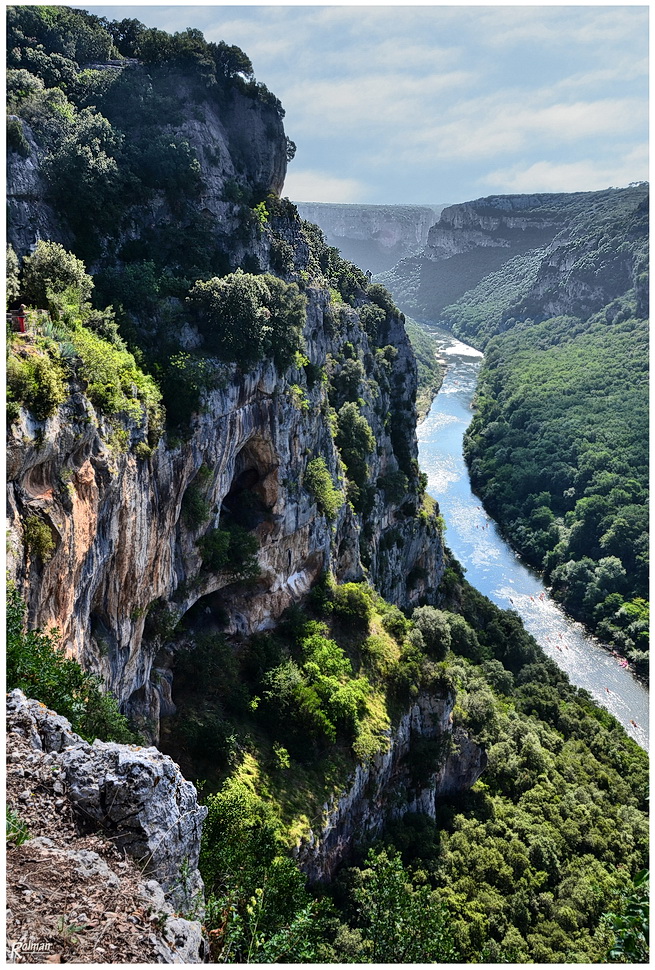 In den Schluchten der Ardeche (Frankreich)