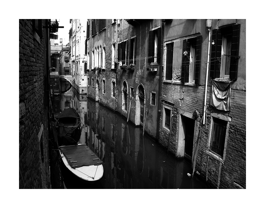 In den 'Seitenstraßen' von Venedig