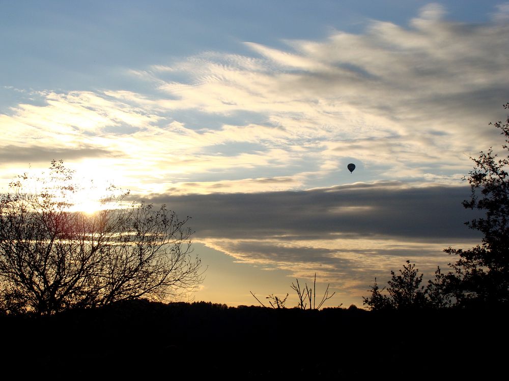 In den Sonnenuntergang