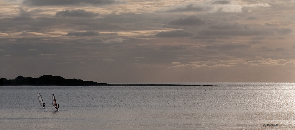 In den Sonnenuntergang "segeln"...