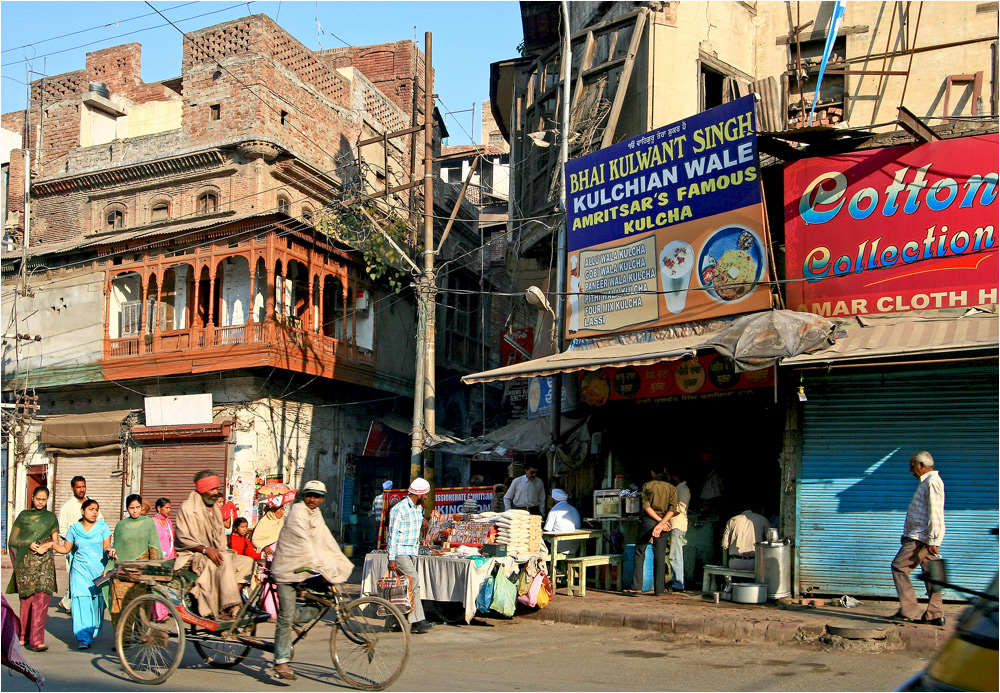 in den Straßen von Amritsar