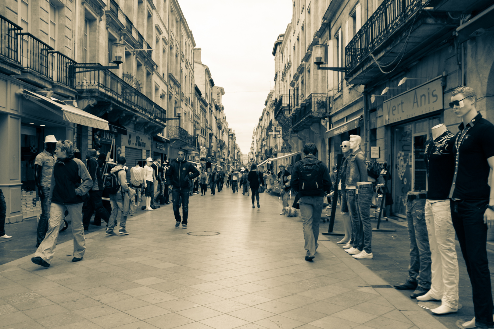 In den Straßen von Bordeaux