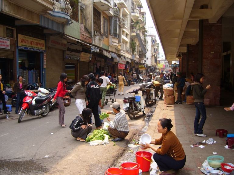 In den Straßen von Ha Noi