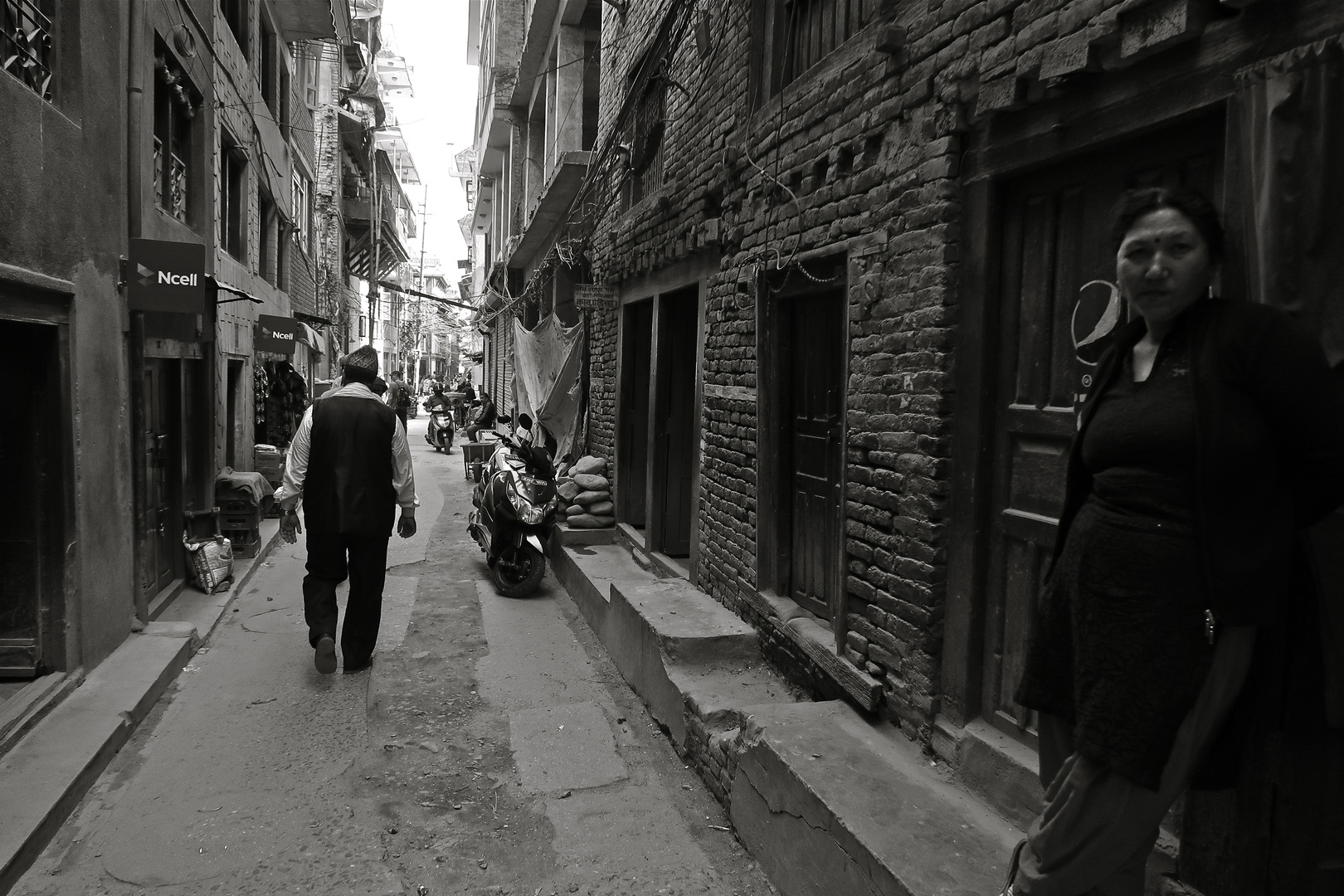 In den Straßen von Kathmandu / Pathan