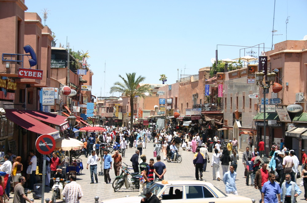 in den Strassen von Marrakesch