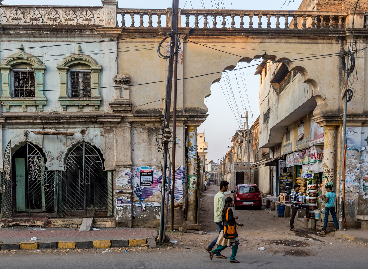 In den Straßen von Mysore