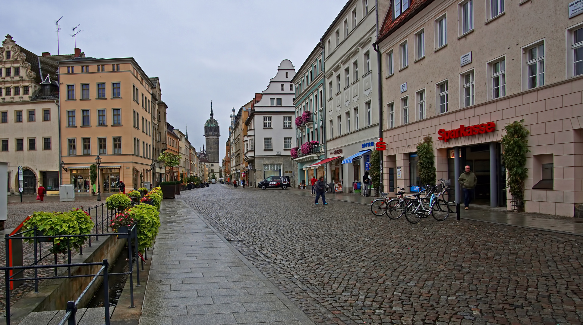 In den Straßen von Wittenberg. 