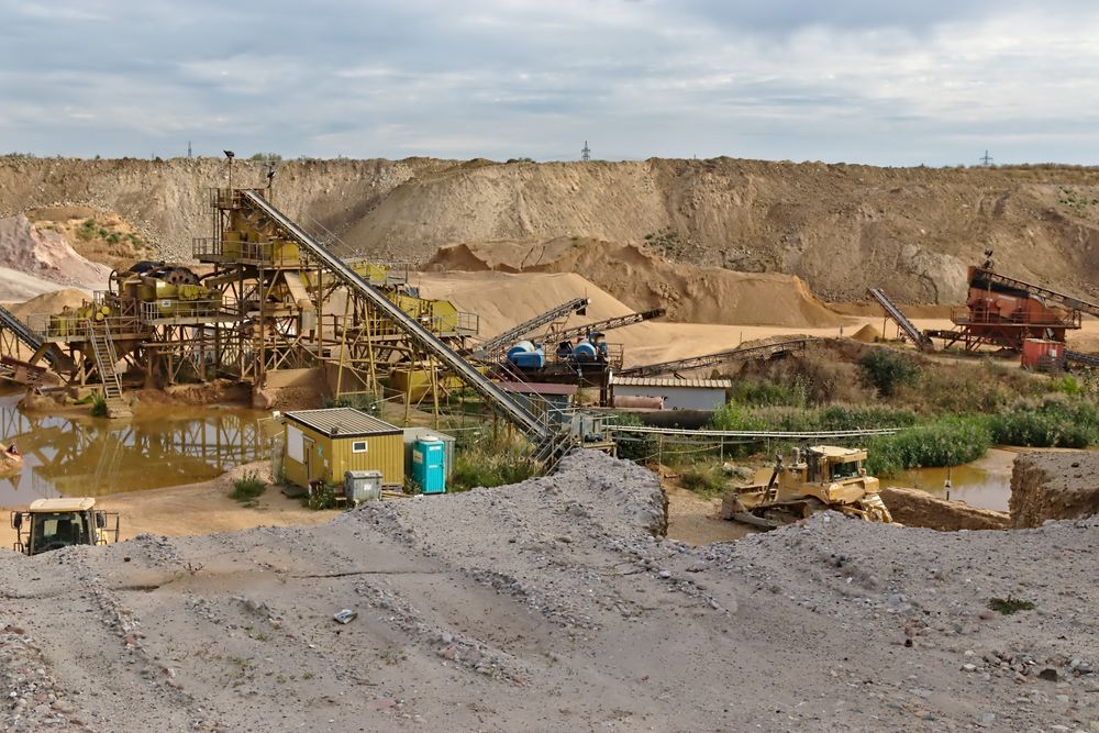 in den Weilbacher Kiesgruben Foto & Bild industrie und technik, industriefotografie