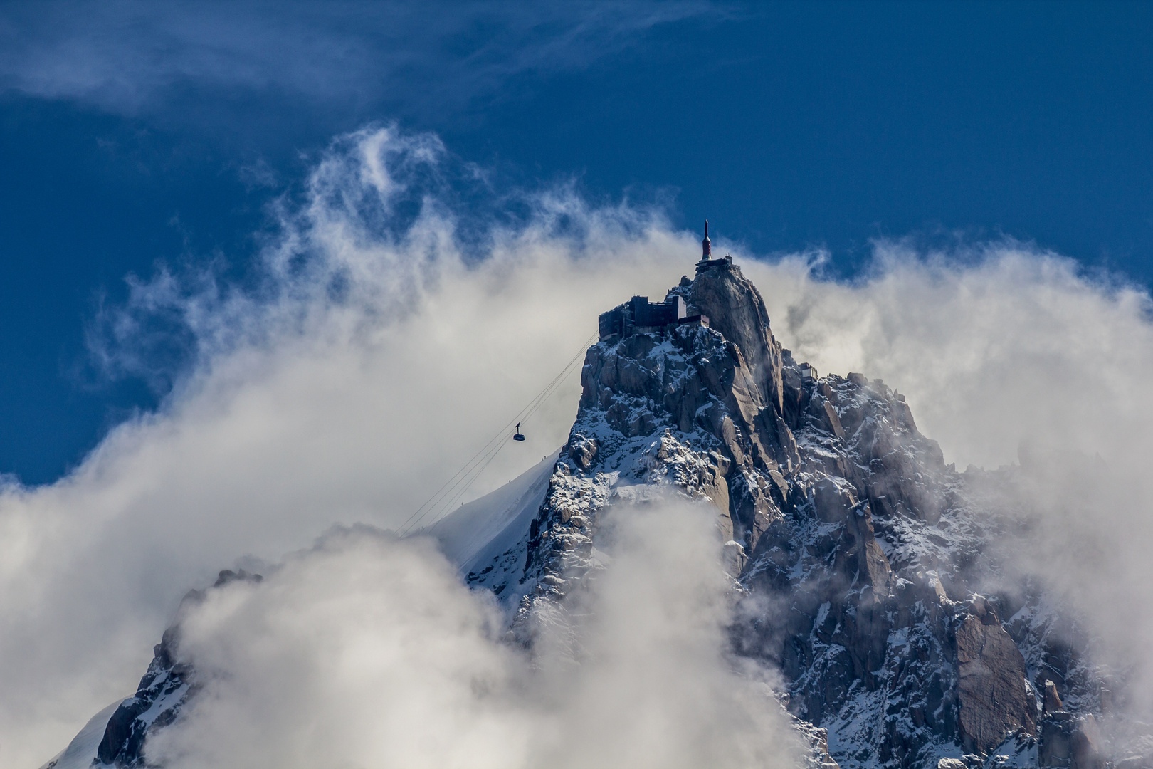 In den Wolken...