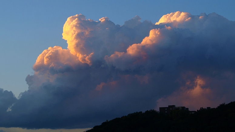 In den Wolken werden die Babys gemacht