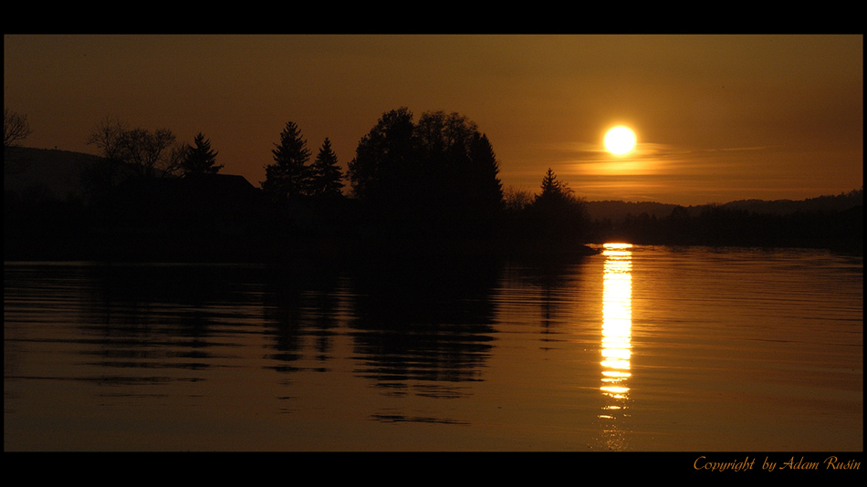 In der Abenddämmerung