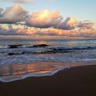 In der Abenddämmerung am Strand von Bansin