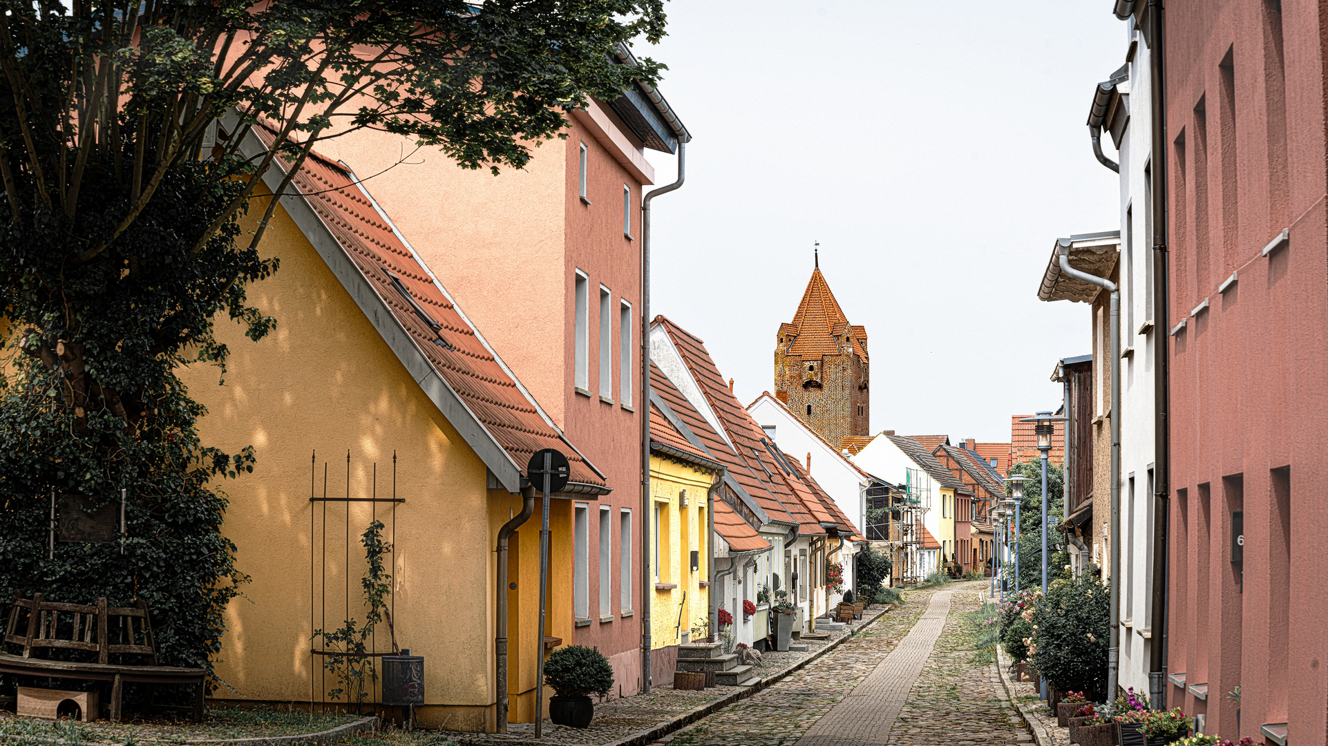 In der Altstadt von Barth, dem Tor zur Ostsee vor dem Darss