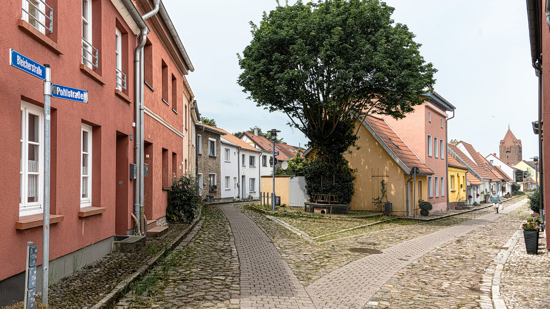 In der Altstadt von Barth, dem Tor zur Ostsee vor dem Darss