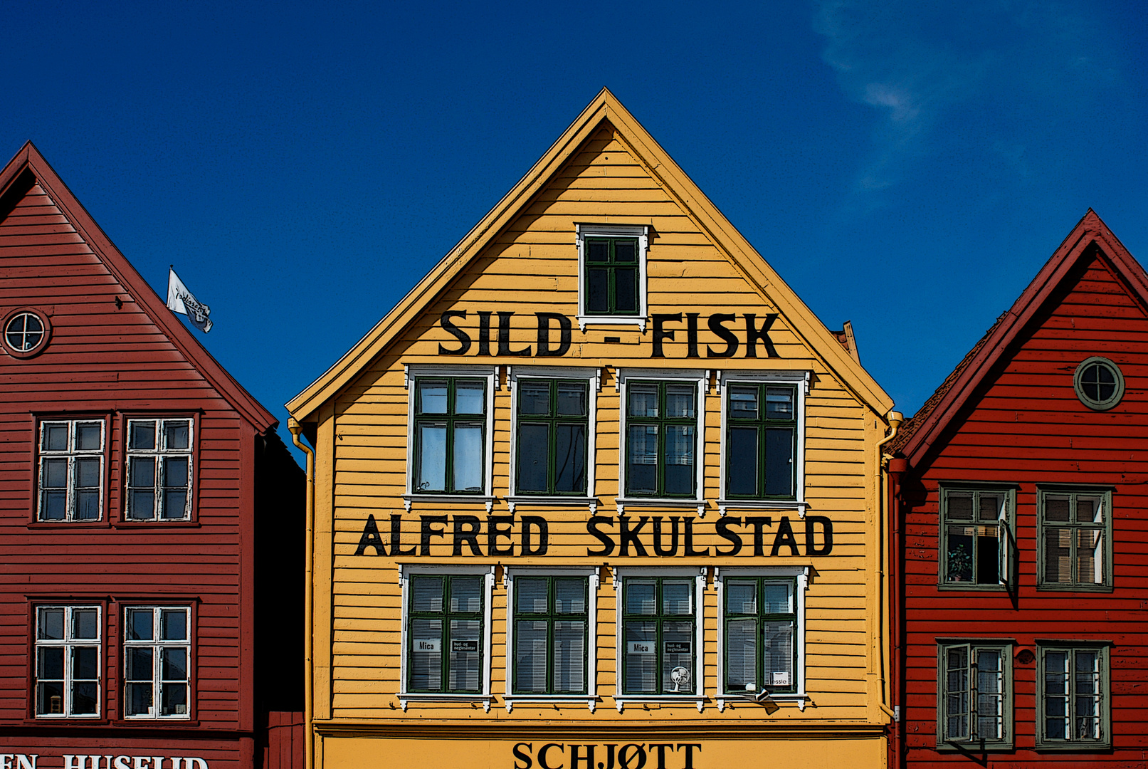 In der Altstadt von Bergen ( Norwegen )