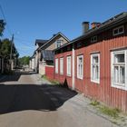 In der Altstadt von Jakobstad / Pietisaari in Finnland
